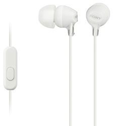 SONY MDR-EX15AP - Sluchátka do uší s mikrofonem - White