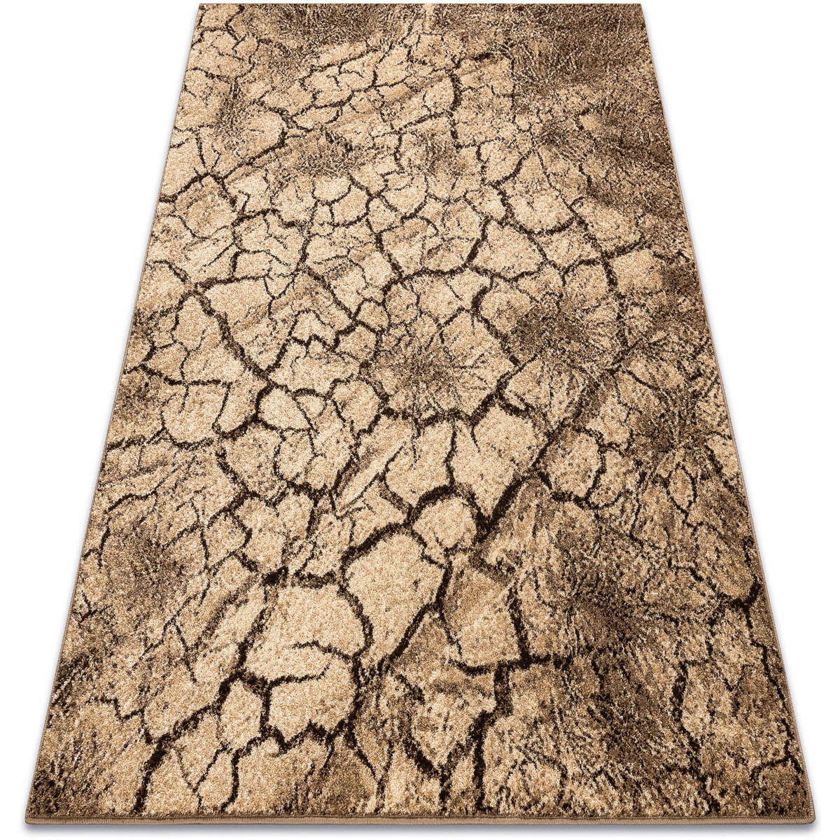 Rugsx  Koberec KARMEL Terra popraskaná zem ořechová 300x400 cm  Hnědá