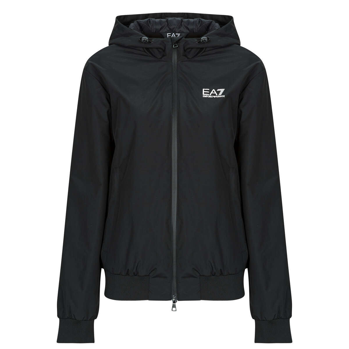 Emporio Armani EA7  TRAIN CORE ID M HOODED PA - TRAIN CORE ID M HOODED PA  Černá