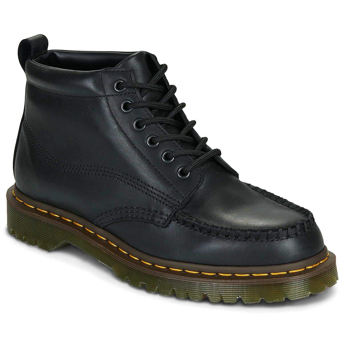 Dr. Martens  LOWELL CHUKKA BLACK CRAZY HORSE  Černá