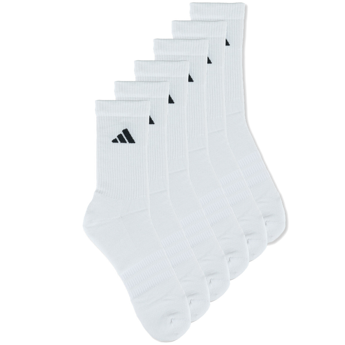 adidas  CUSHIONED CREW SOCKS 6 PAIR PACK  Bílá