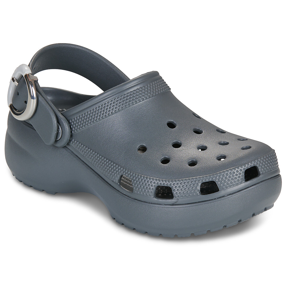 Crocs  Classic Platform Dipped Buckle Clg  Šedá