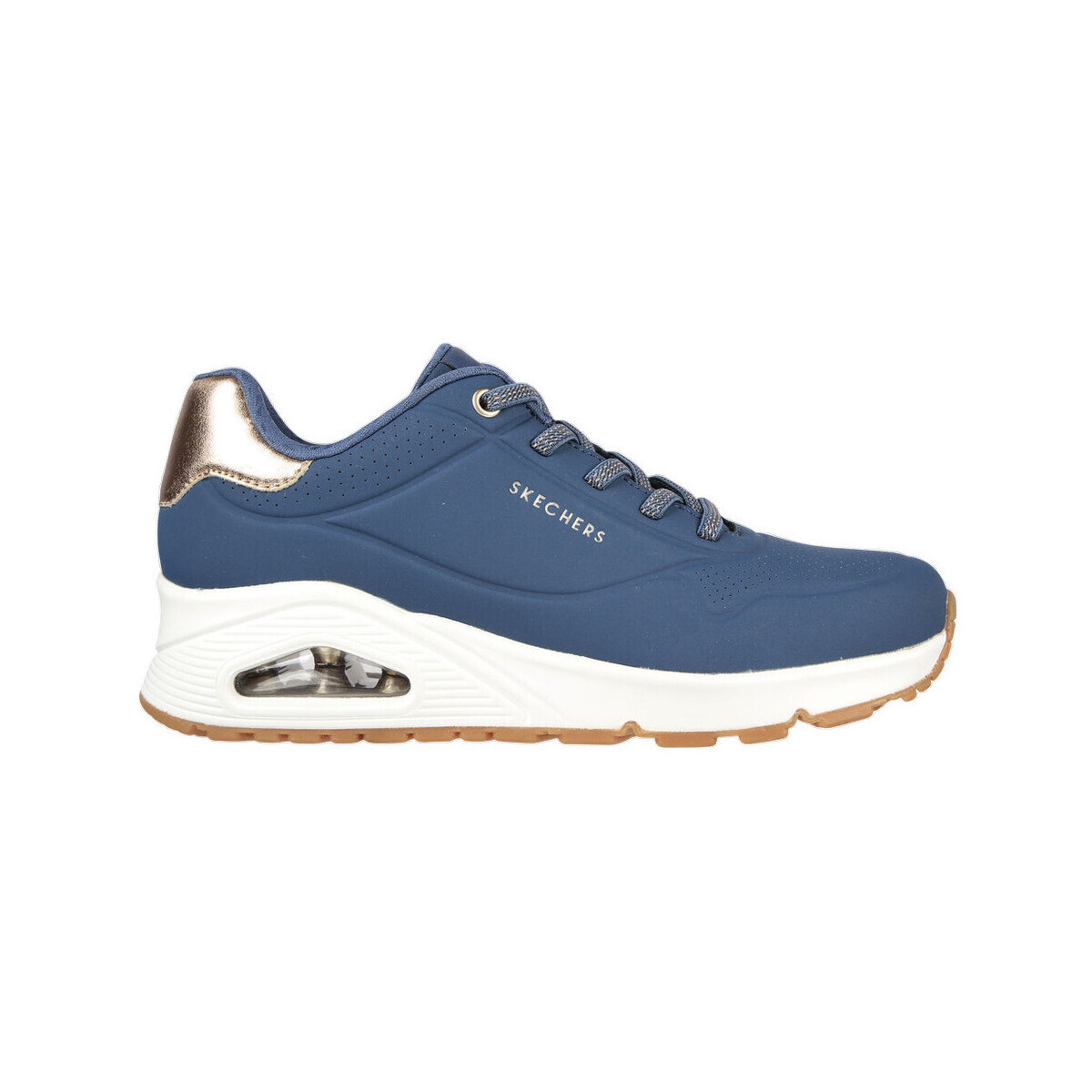 Skechers  Baskets  Uno-Shimmer Away tige en durabuck  Růžová
