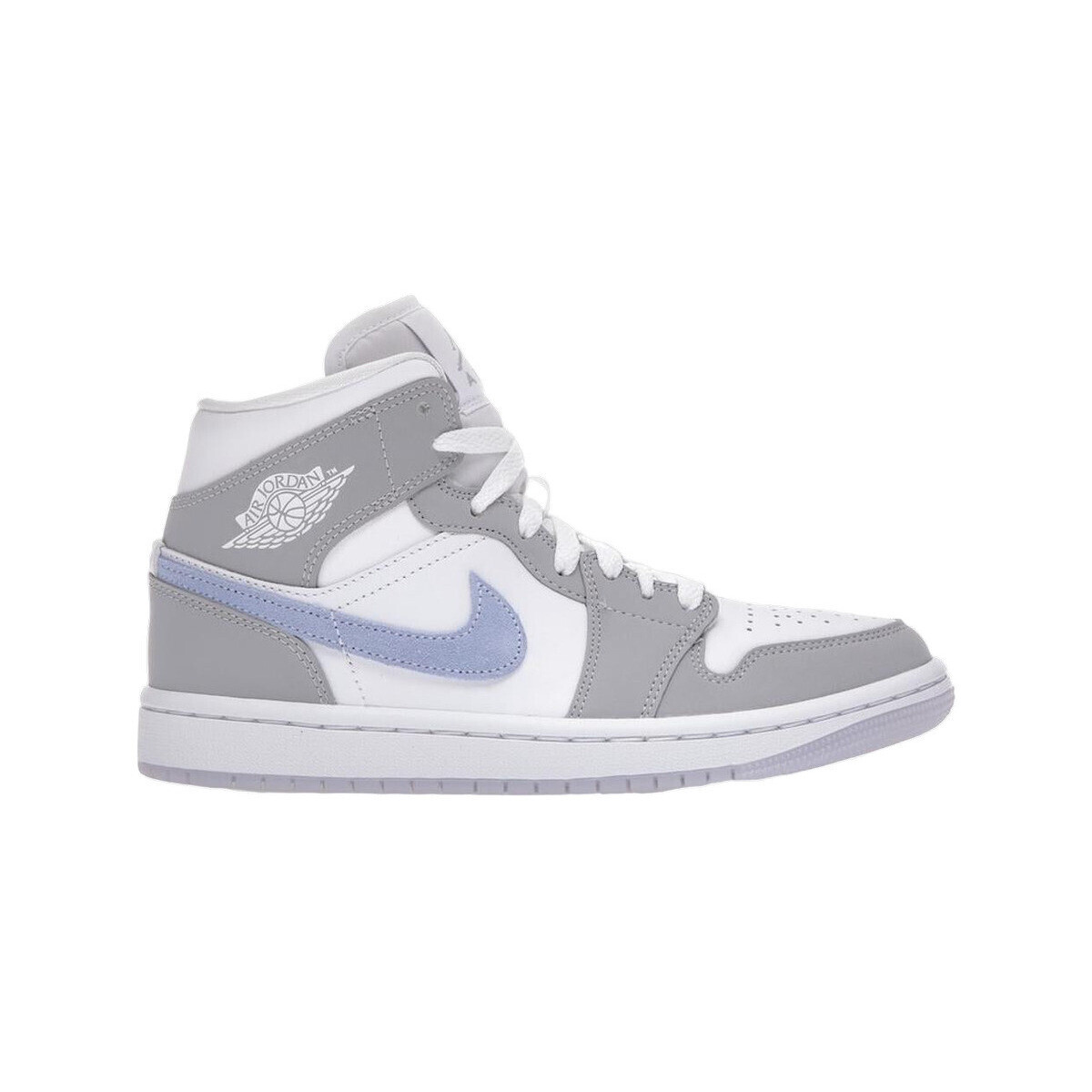 Nike  Baskets  Air Jordan 1 gris loup aluminium  Šedá
