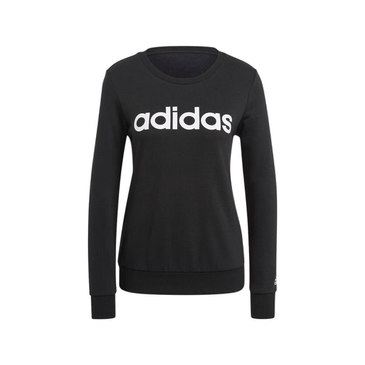 adidas  Sweat-shirt  Essentials Linear coton  Černá