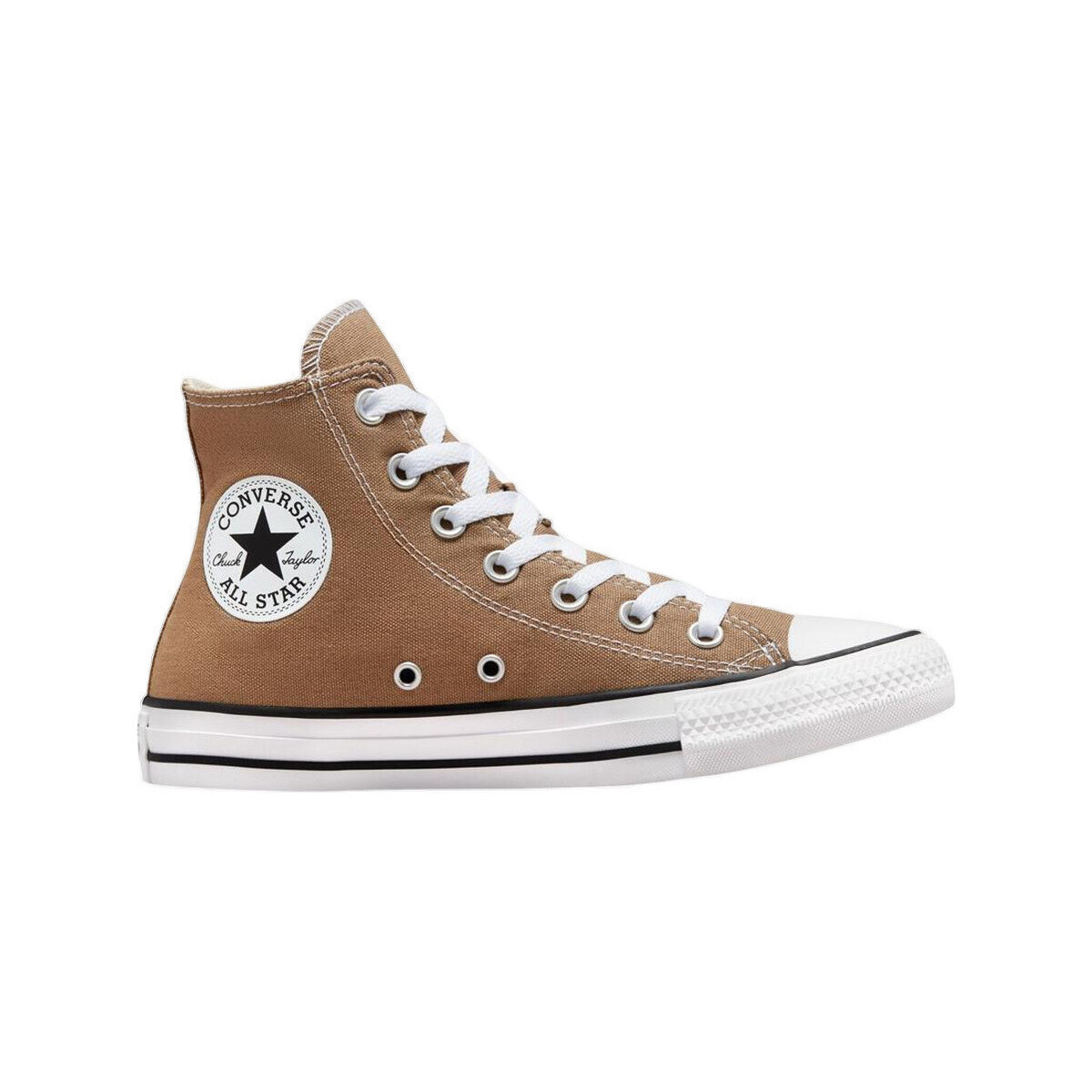 Converse  Baskets  Chuck Taylor All Star Hi textile  Hnědá
