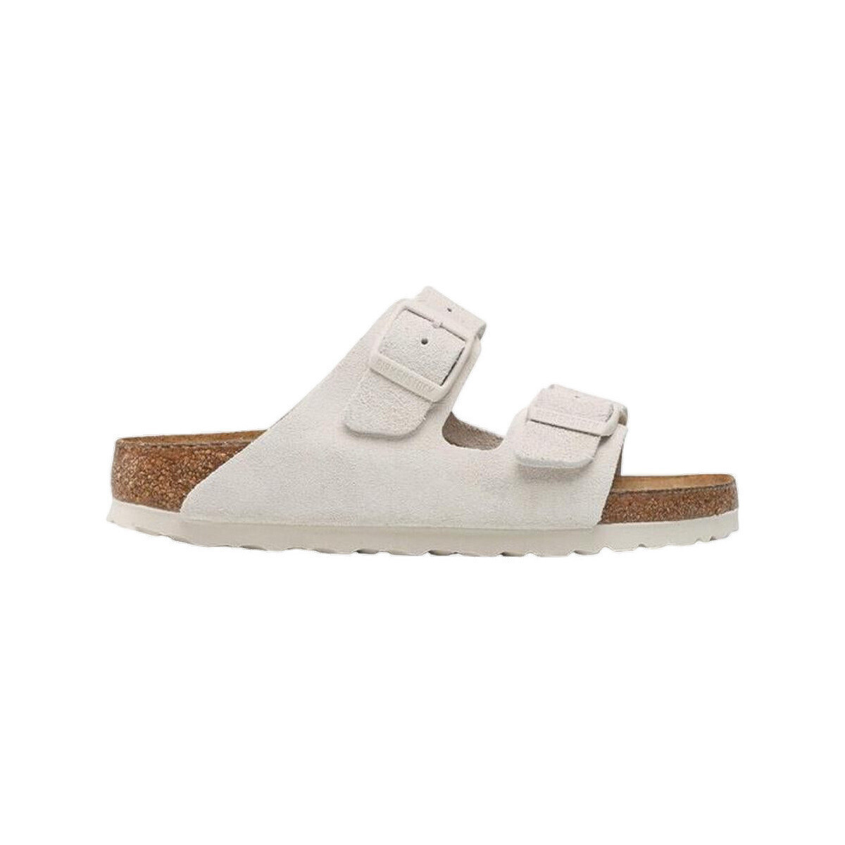 BIRKENSTOCK  Sandales  Arizona SFB VL daim  Bílá