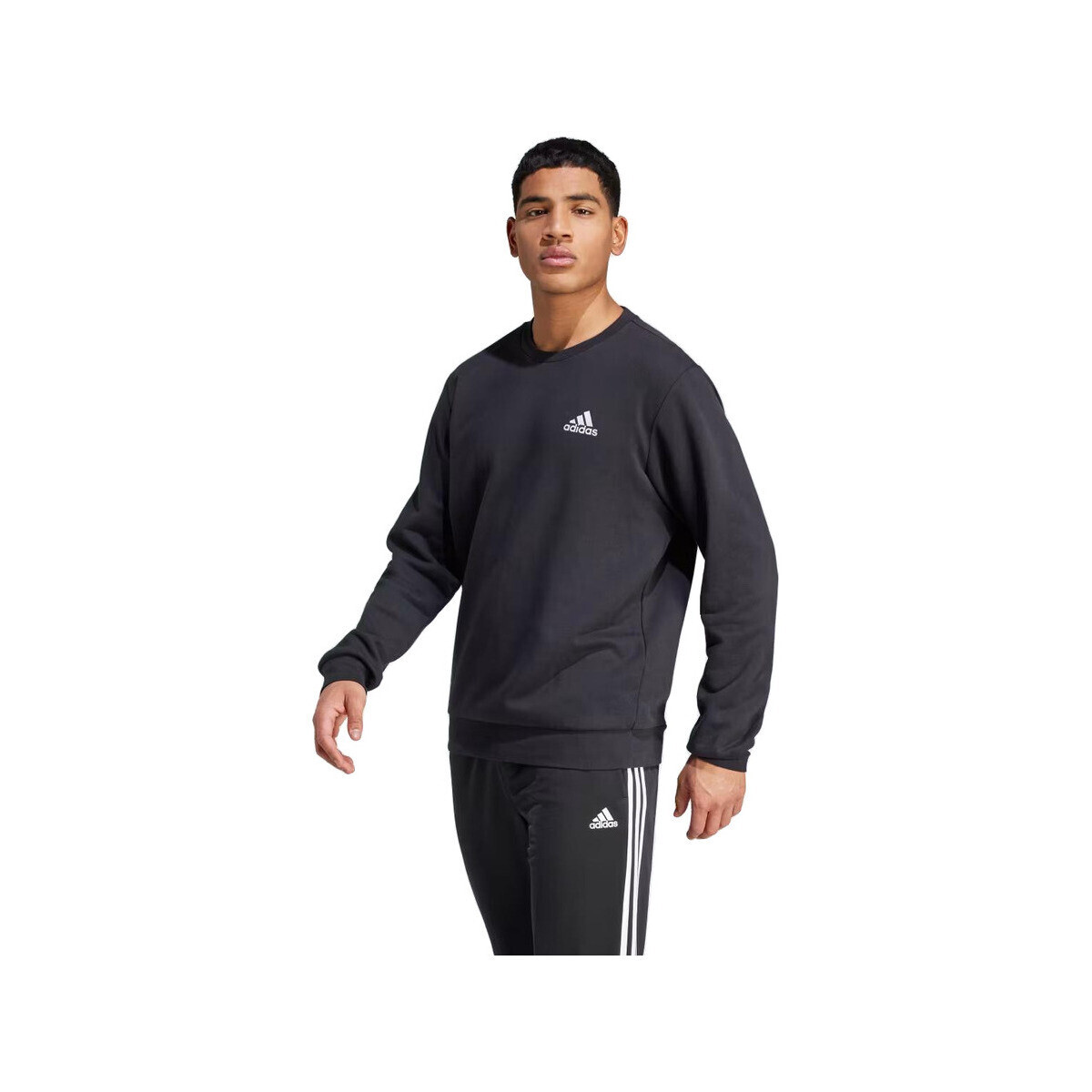 adidas  Sweat-shirt  Essentials polaire confortable  Černá