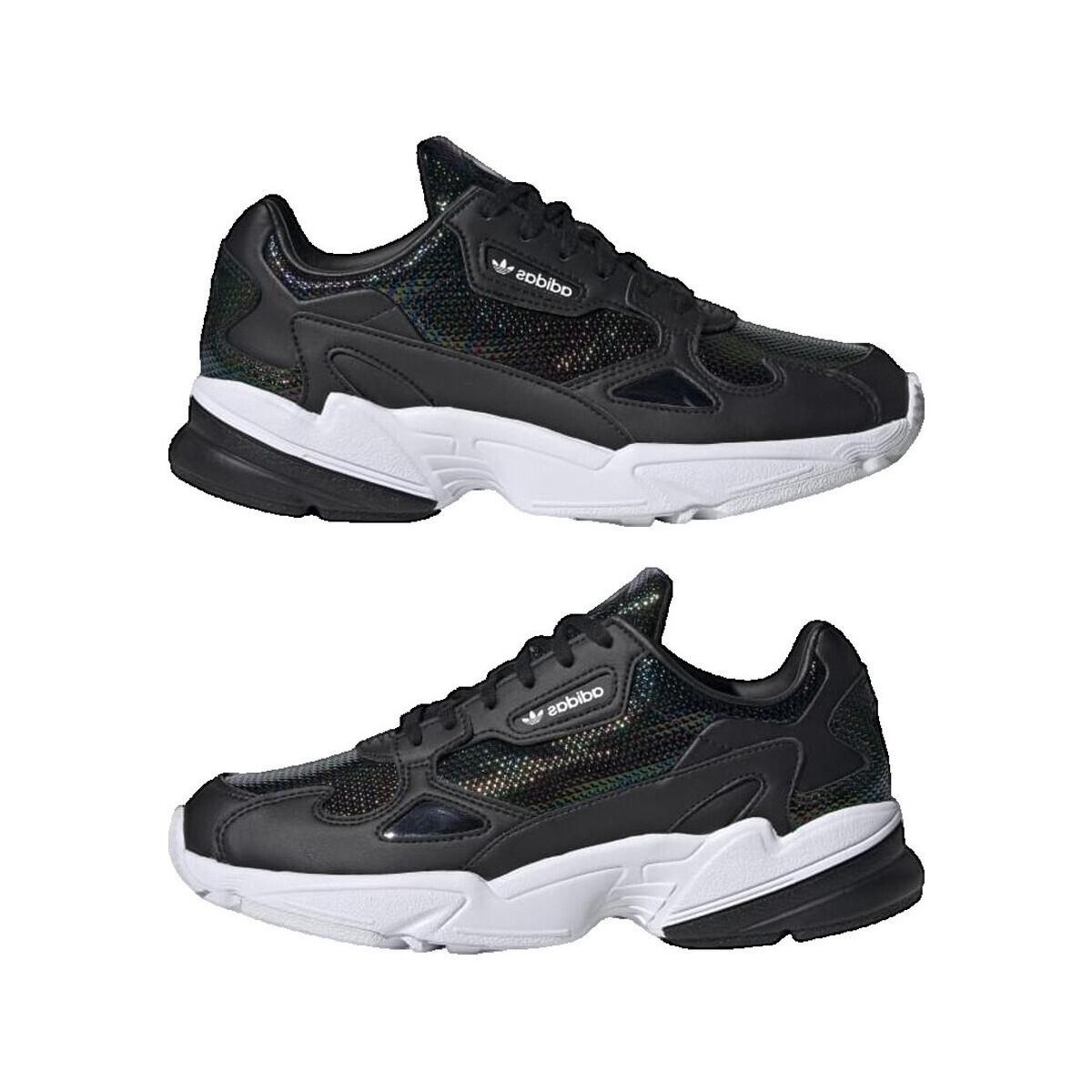 adidas  Baskets  Falcon W cuir  Černá