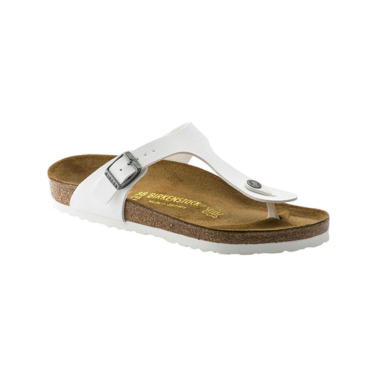 BIRKENSTOCK  Sandales  Gizeh cuir  Bílá
