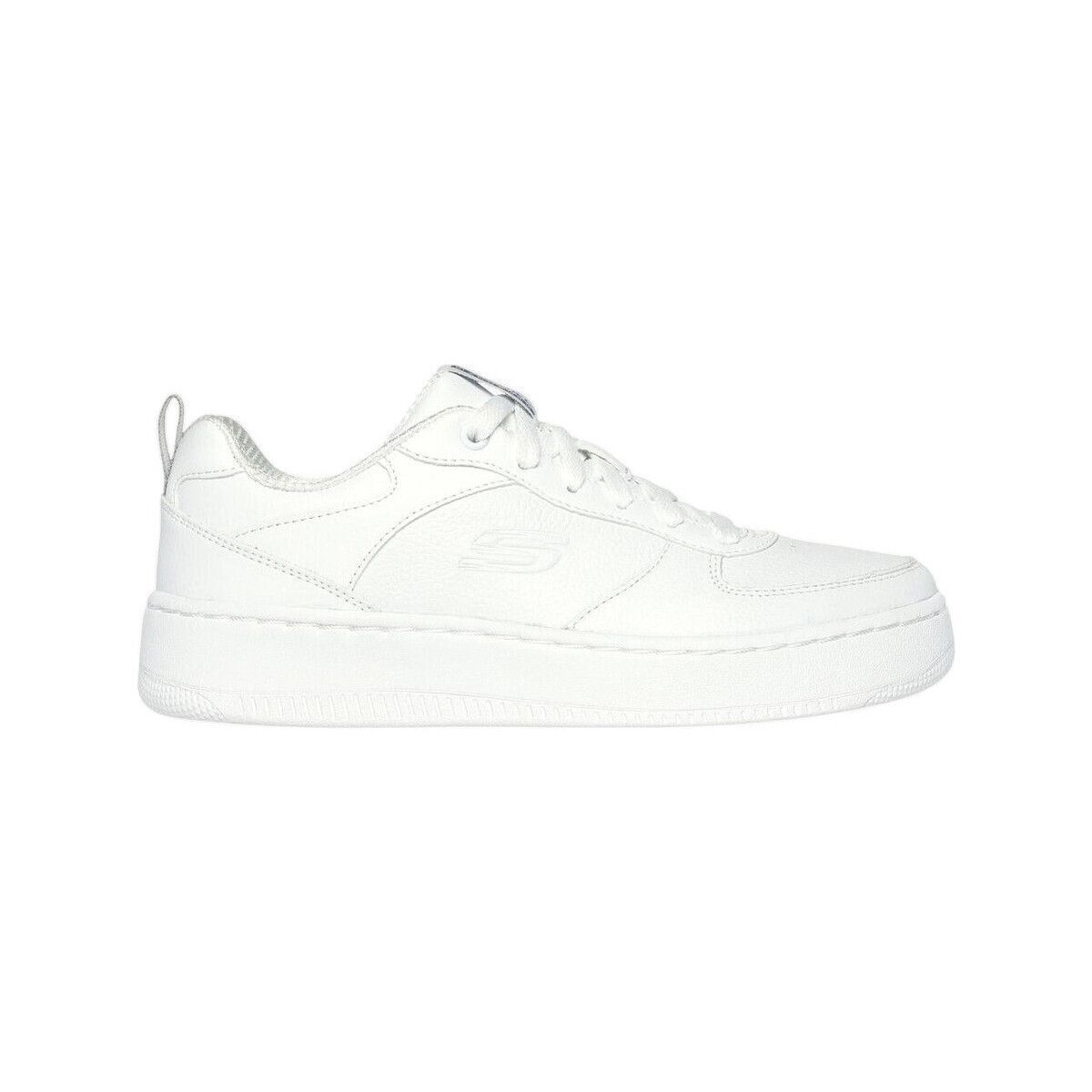 Skechers  Baskets  Sport Court cuir  Bílá