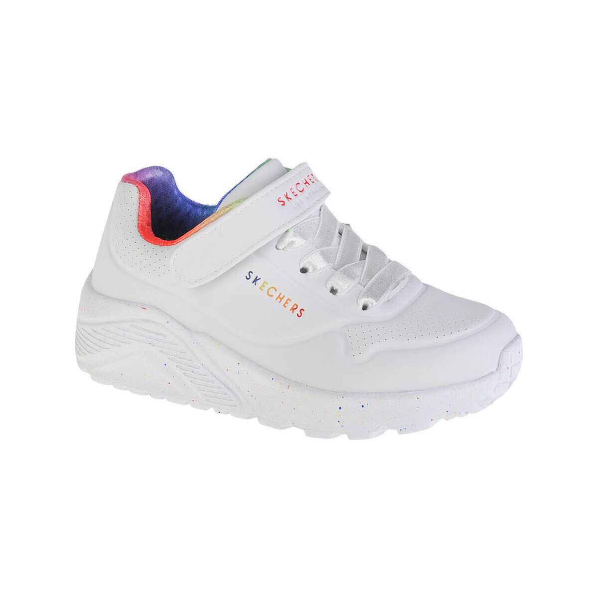Skechers  Baskets  Uno Lite Rainbospecks blanc / multi  Bílá