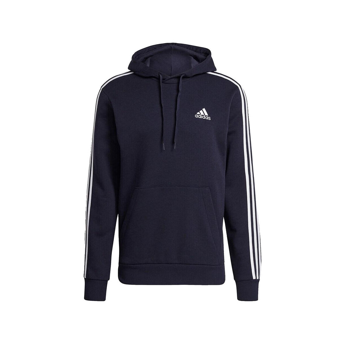 adidas  Sweat à capuche  Essentials Fleece 3-Streifen coton  Modrá