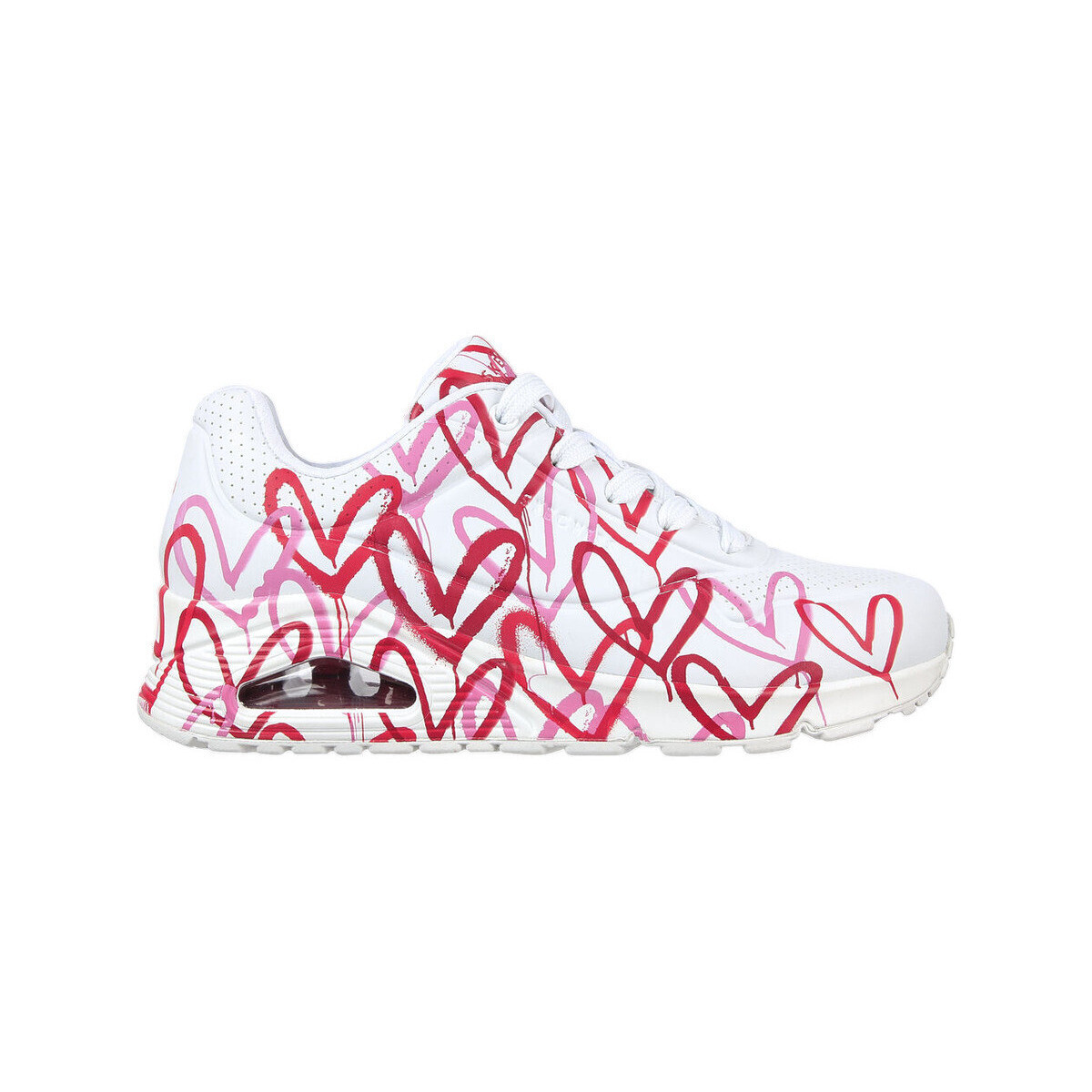 Skechers  Baskets  Imprimé De Coeur Uno Spread The Love  Bílá