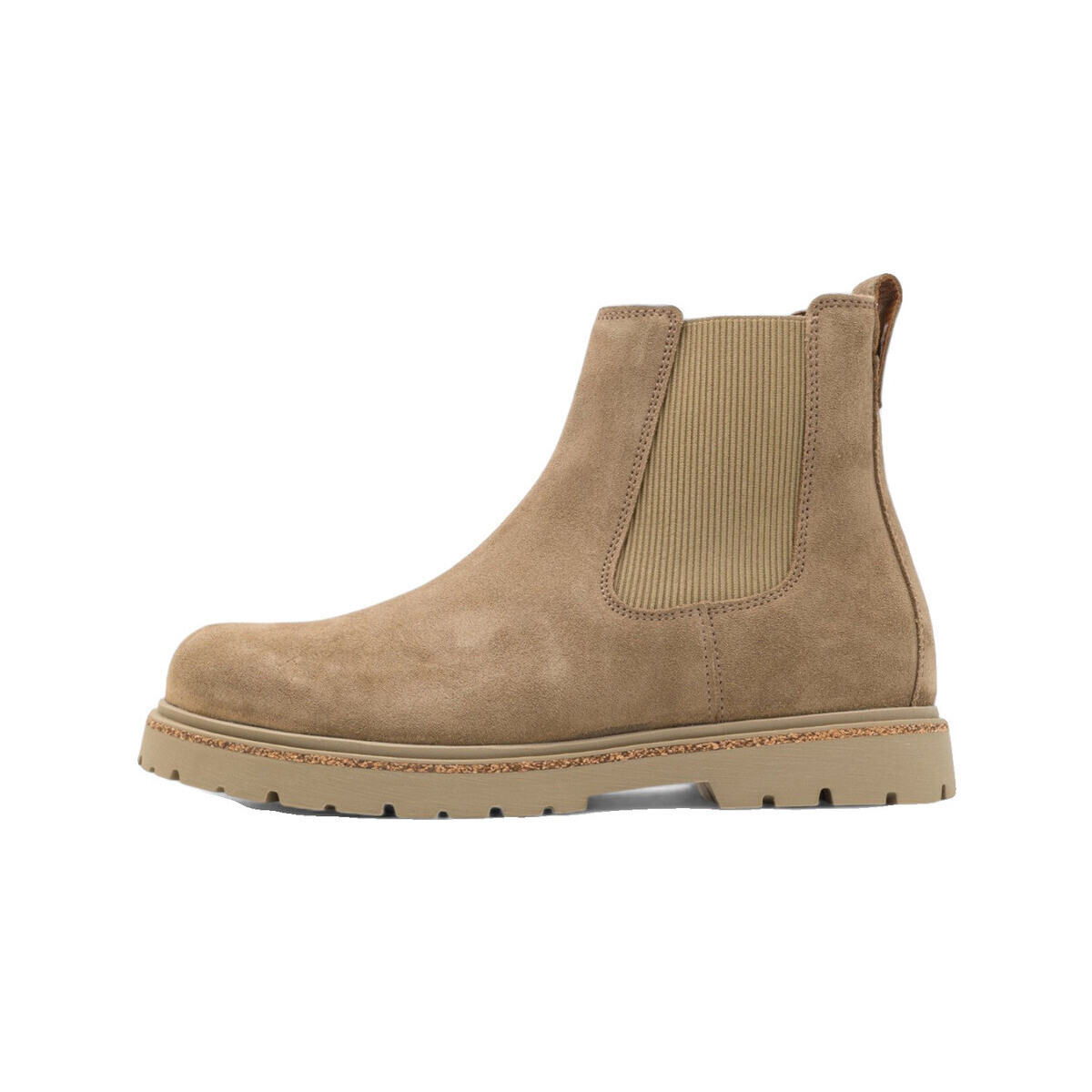 BIRKENSTOCK  Bottines  Highwood Slip On daim  Béžová
