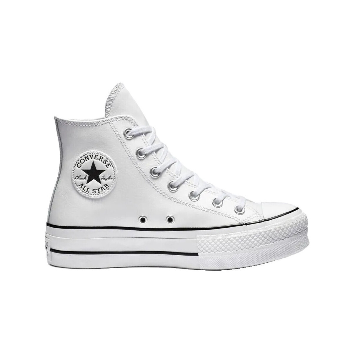 Converse  Baskets  Chuck Taylor All Star Lift High cuir  Bílá
