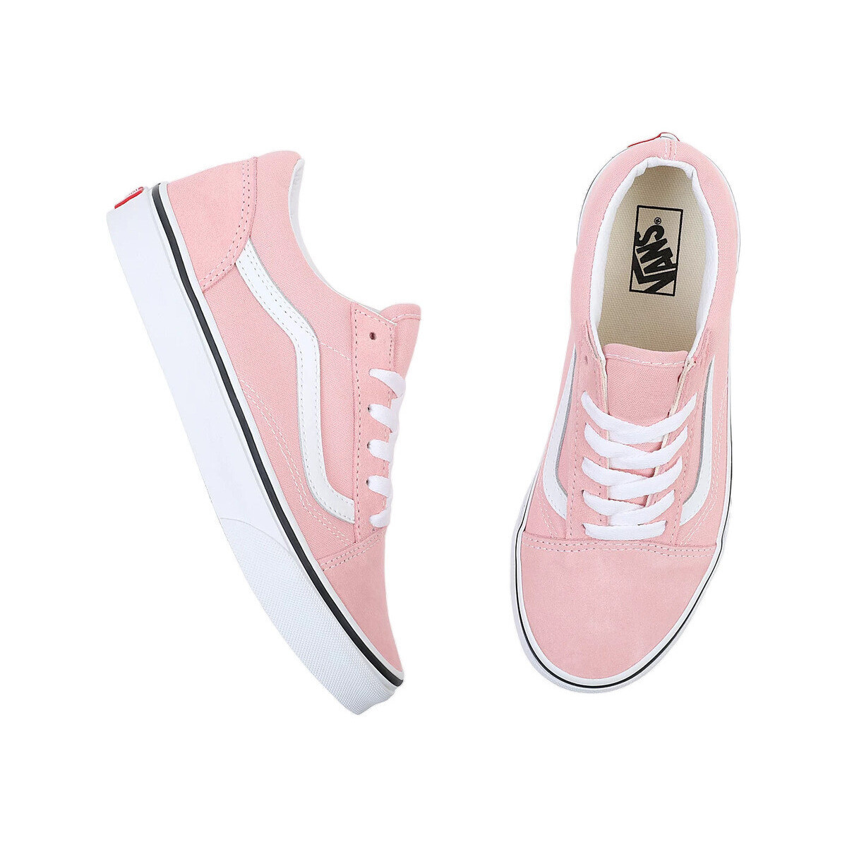 Vans  Baskets  Old Skool cuir  Růžová