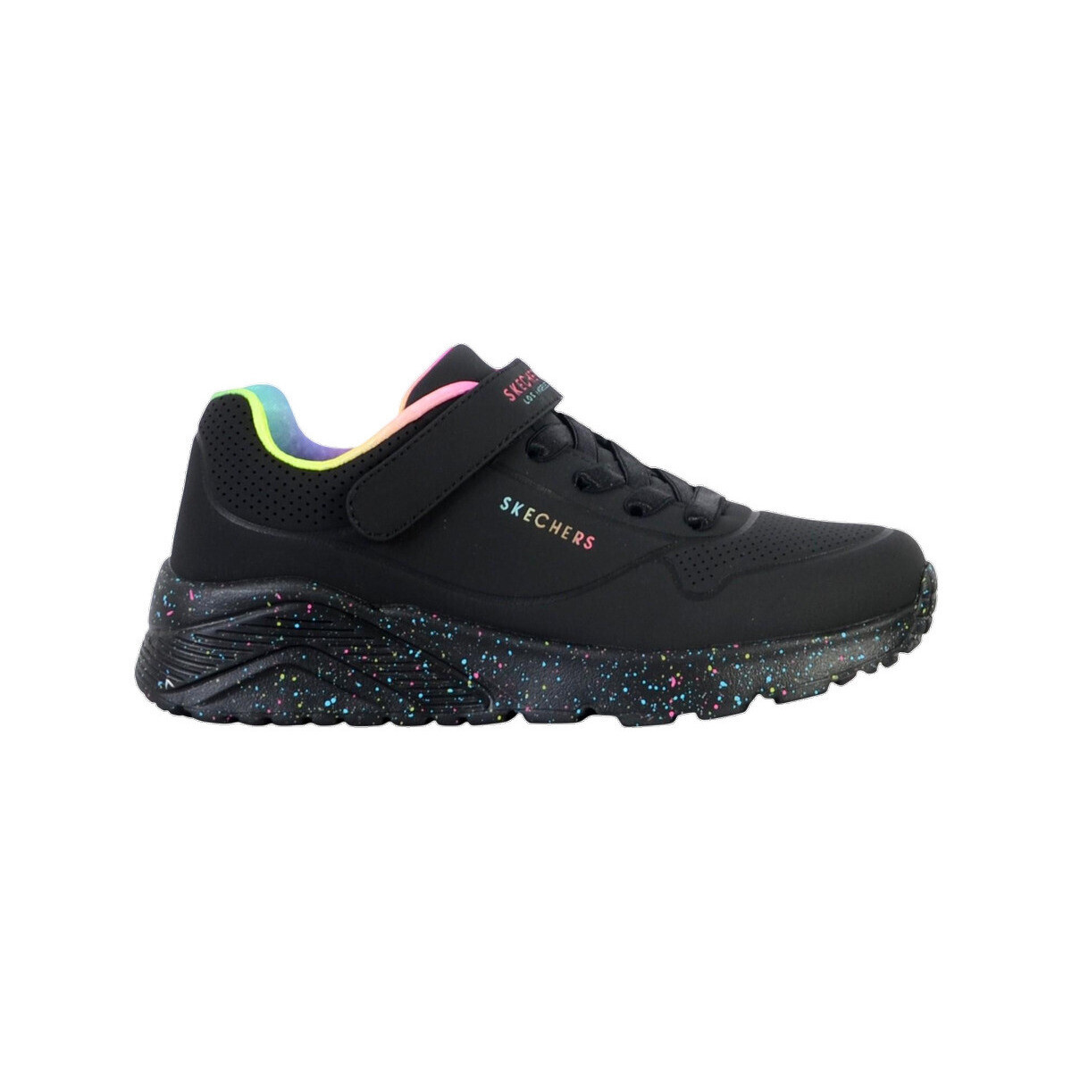Skechers  Baskets  Uno Lite Rainbow Specks couleur noire  Černá