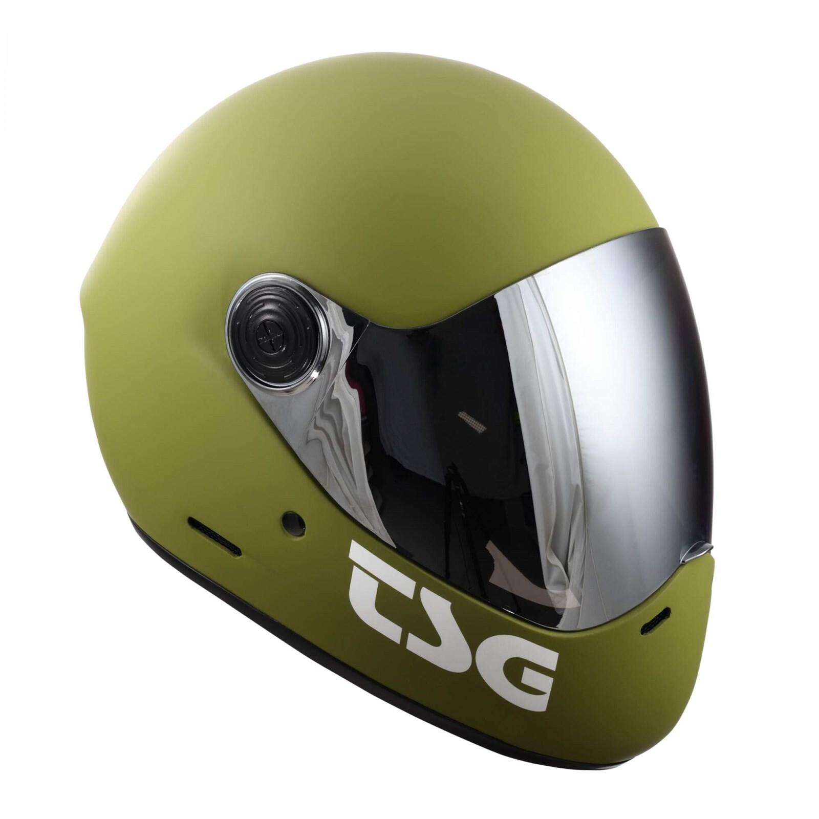 helma TSG - pass pro solid color (+ bonus visor) matt olive (168) velikost: XL