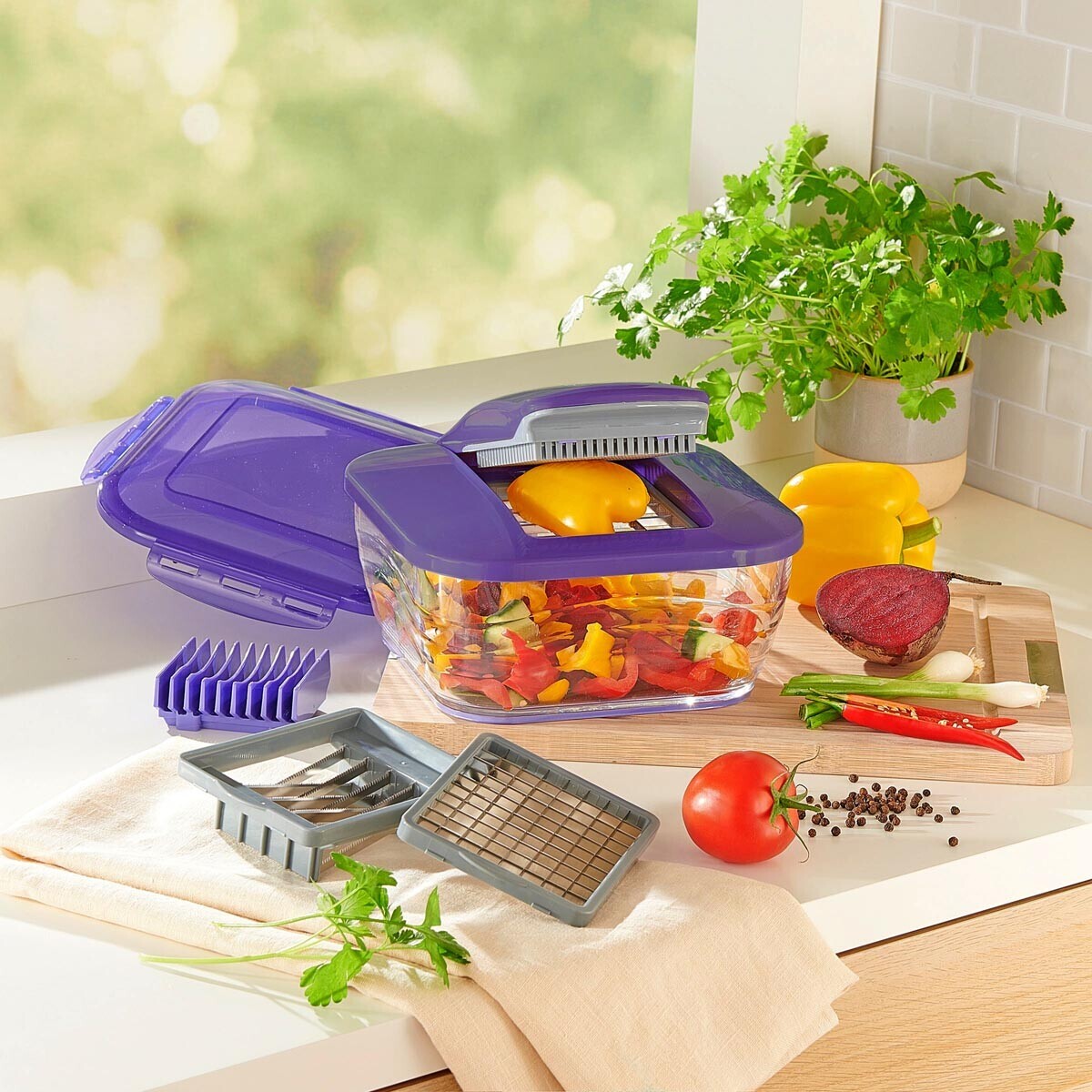Die moderne Hausfrau Multifunkční kráječ Nicer Dicer Chef, 9dílná sada
