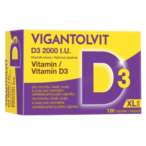 Vigantolvit Vitamin D3 2000 I.U. tob120