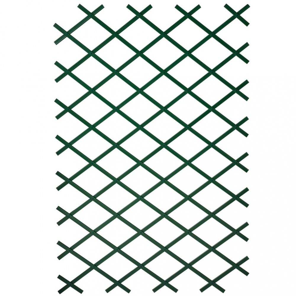 Zahradní treláže 2ks 100 x 200 cm PVC zelené Dekorhome