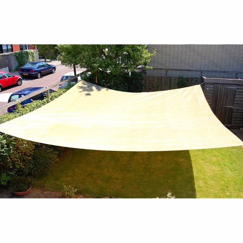 Stínící plachta proti slunci 4 x 6 m béžová