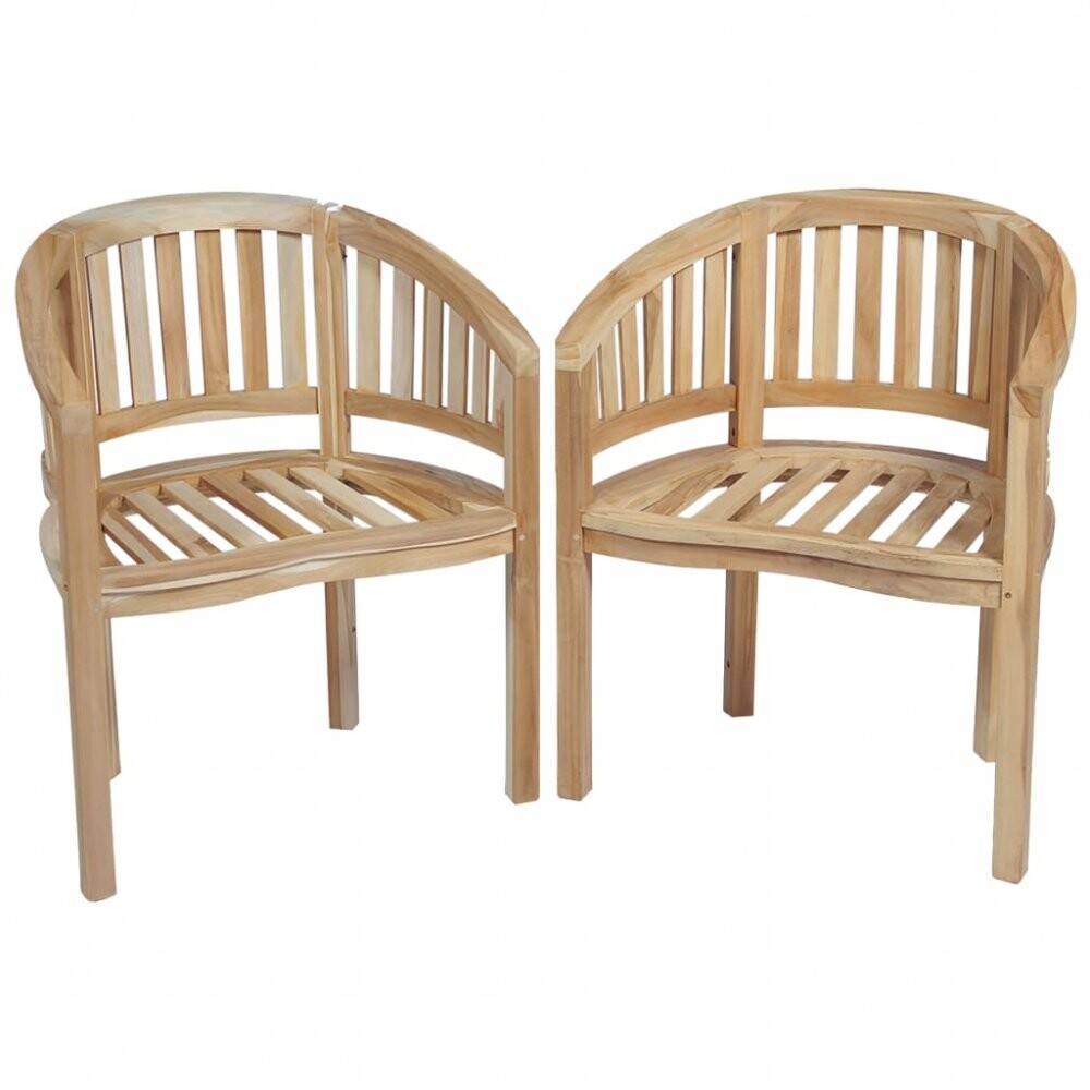 Zahradní židle BANANA 2 ks teak