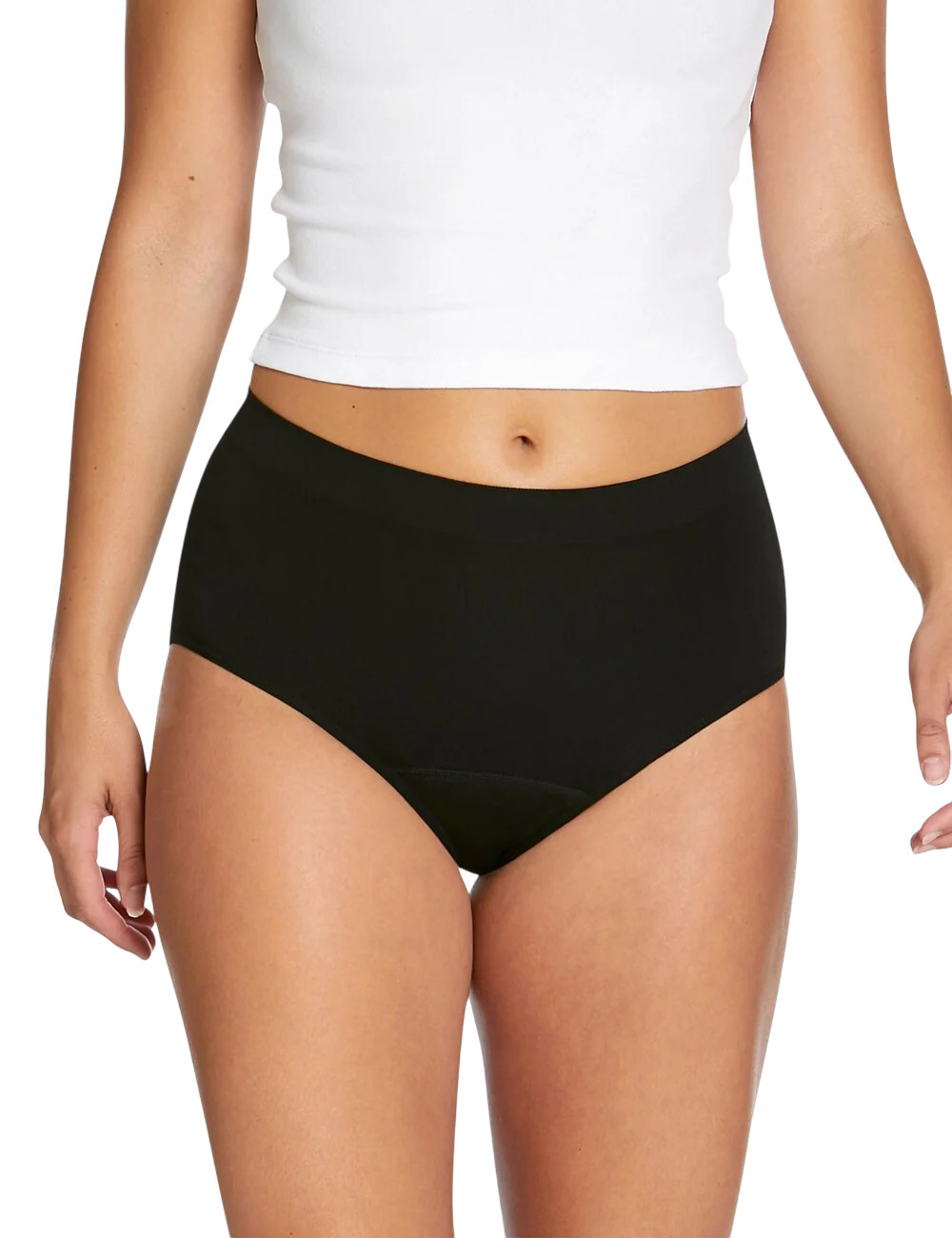Menstruační kalhotky Love Luna Seamfree Full Brief černé (LLUWSFBF) XXL