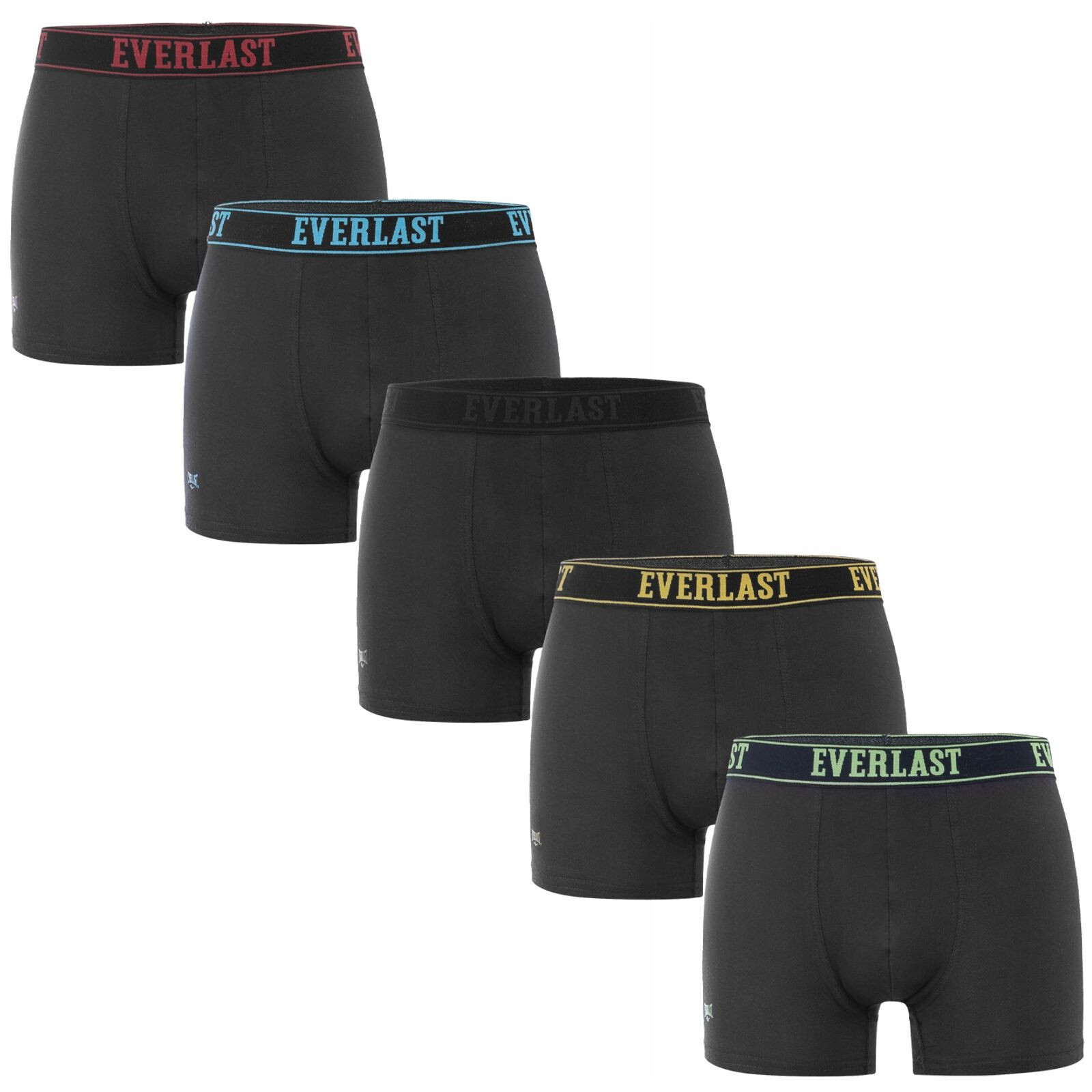 5PACK pánské boxerky Everlast černé (BM005-01) XXL, trenky / trenýrky