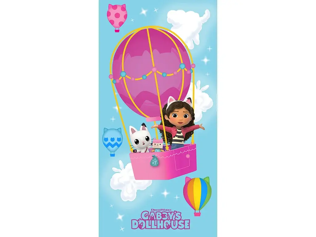 TipTrade Bavlněná froté osuška 70x140 cm - Gabby's Dollhouse 