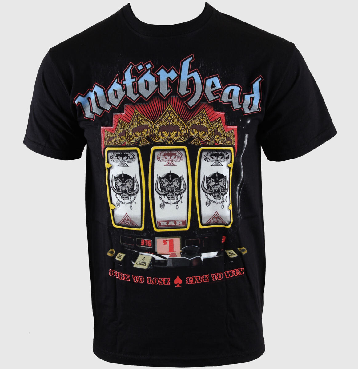 Tričko metal pánské Motörhead - Slots - ROCK OFF - MHEADTEE07MB S