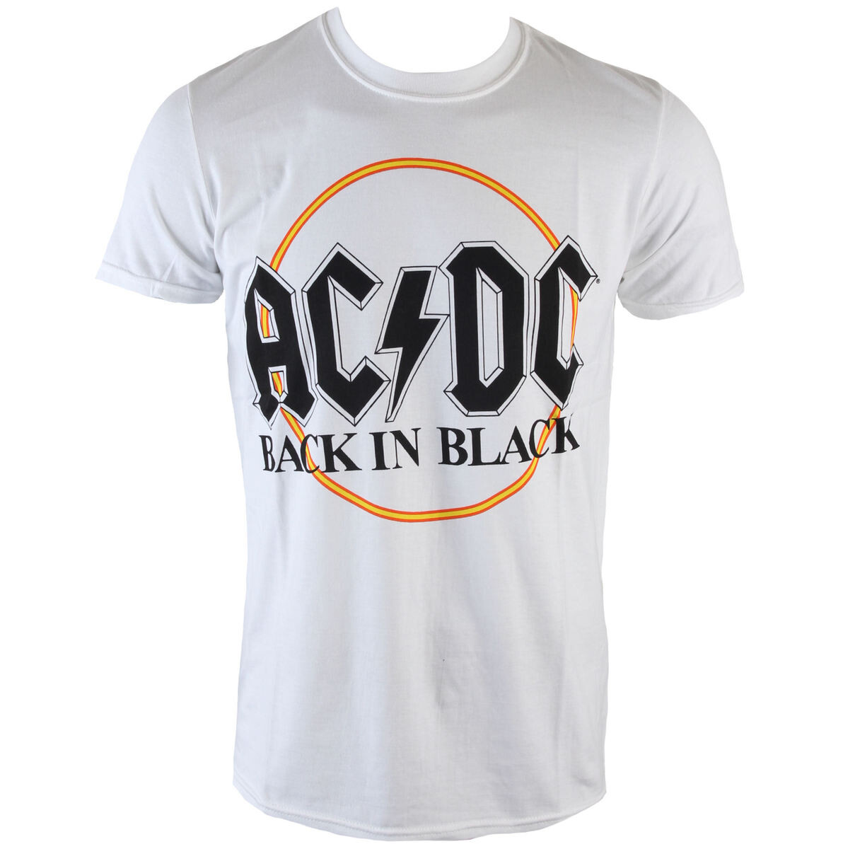 Tričko metal pánské AC-DC - Back In Black Circle - ROCK OFF - ACDCTS12MW M