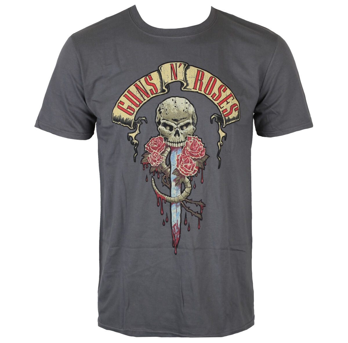 Tričko metal Guns N' Roses - Dripping Dagger - ROCK OFF - GNRTS23MC S