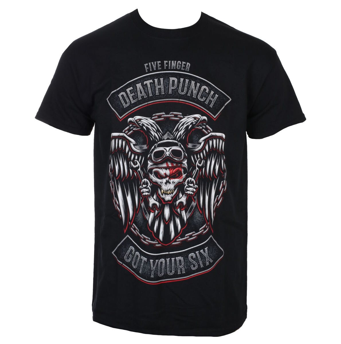 Tričko metal pánské Five Finger Death Punch - Biker Badge - ROCK OFF - FFDPTS21MB M