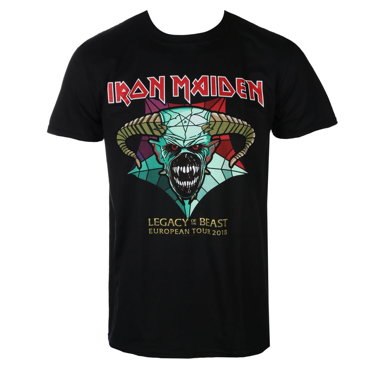 Tričko metal pánské Iron Maiden - Legacy of the Beast European Tour 2018 - ROCK OFF - IMTEE72MB S