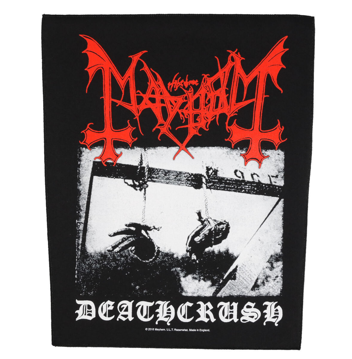 nášivka velká Mayhem - Deathcrush - RAZAMATAZ