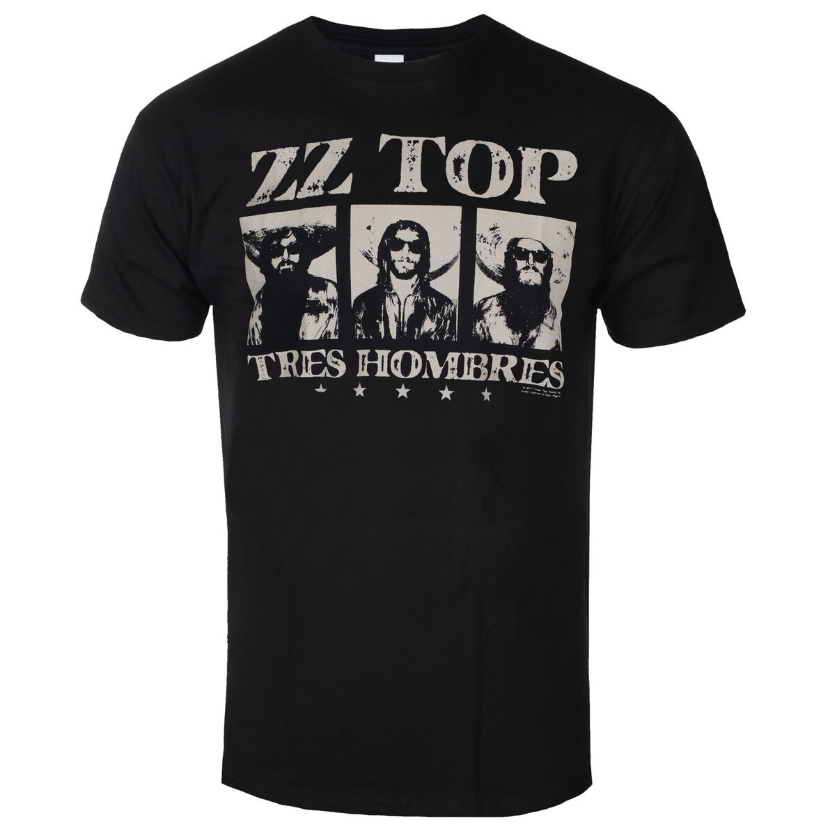Tričko metal pánské ZZ-Top - Tres Hombres - HYBRIS - ER-1-ZZT004-H72-3-BK S