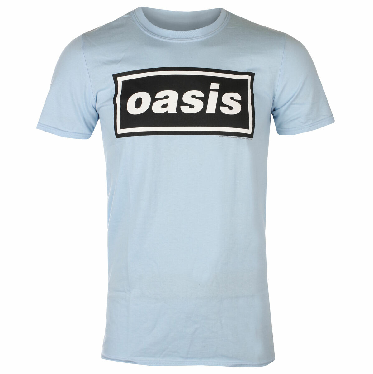 Tričko metal pánské Oasis - Decca Logo Sky Blue - NNM - RTOASTSSBDEC XL