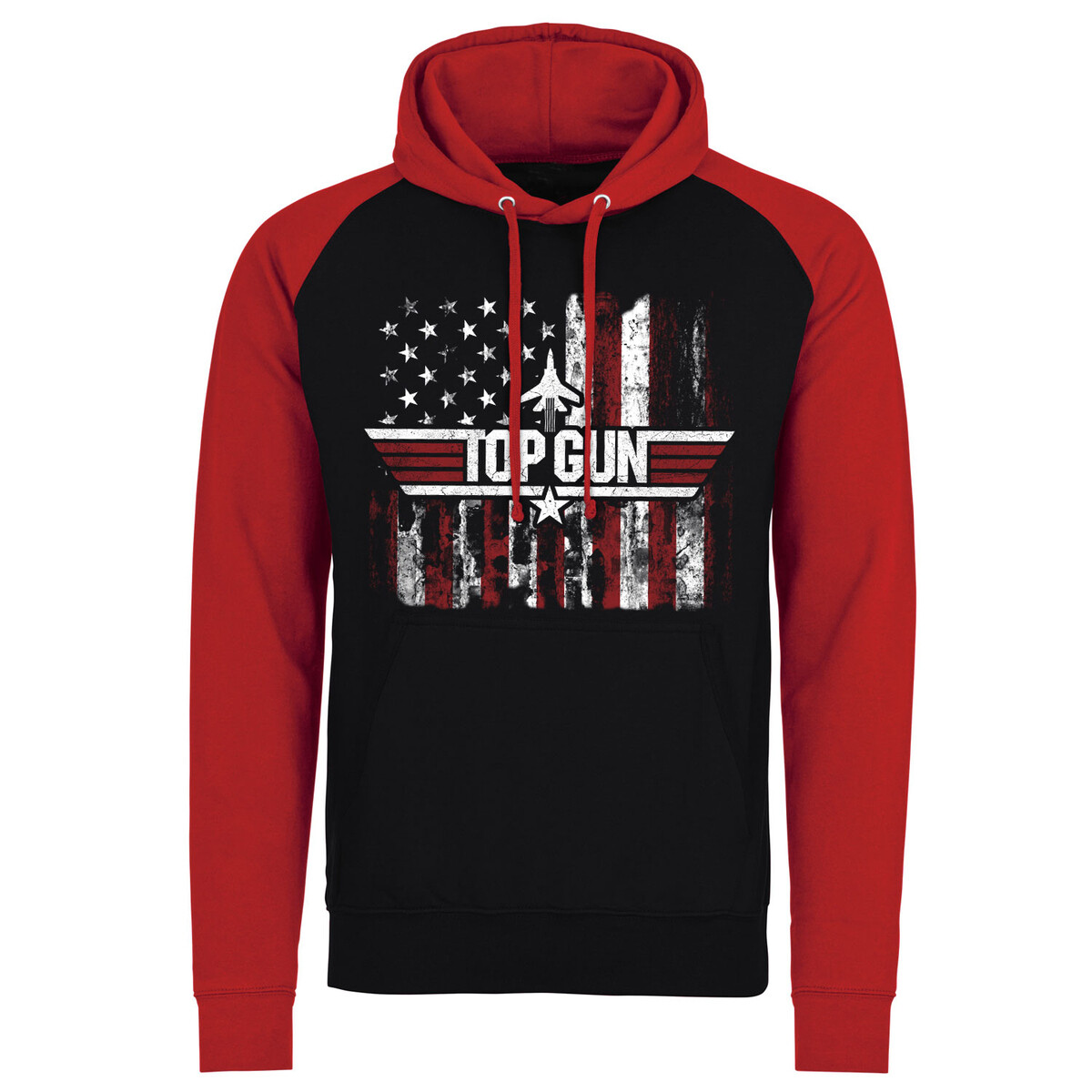 mikina pánská Top Gun - America - Black-Red - HYBRIS XXL