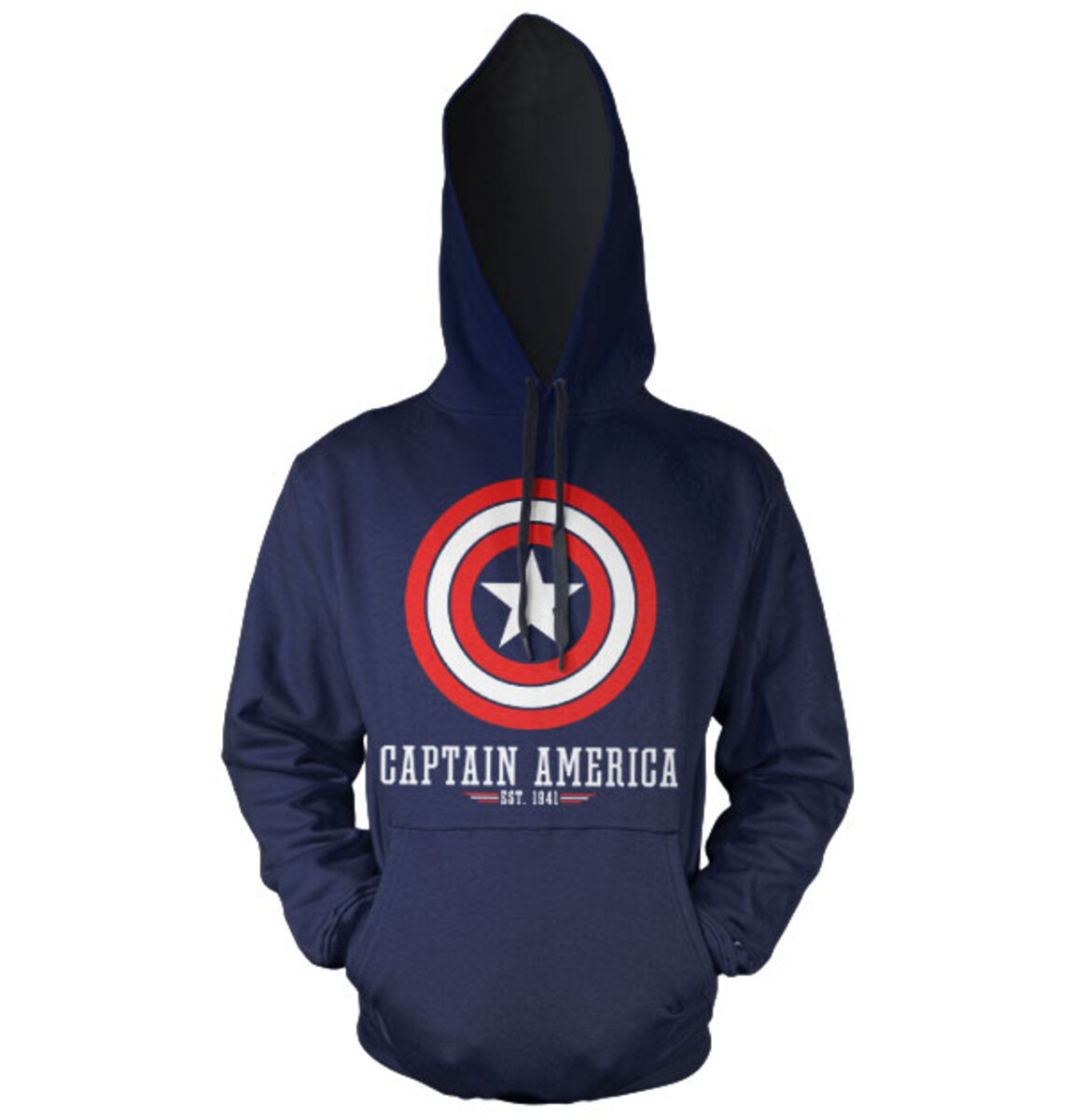 pánská mikina Captain America - Logo - Navy - HYBRIS S