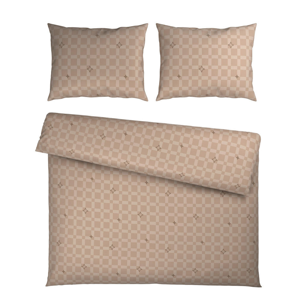 Ambia Home POVLEČENÍ satén krémová 200/200 cm