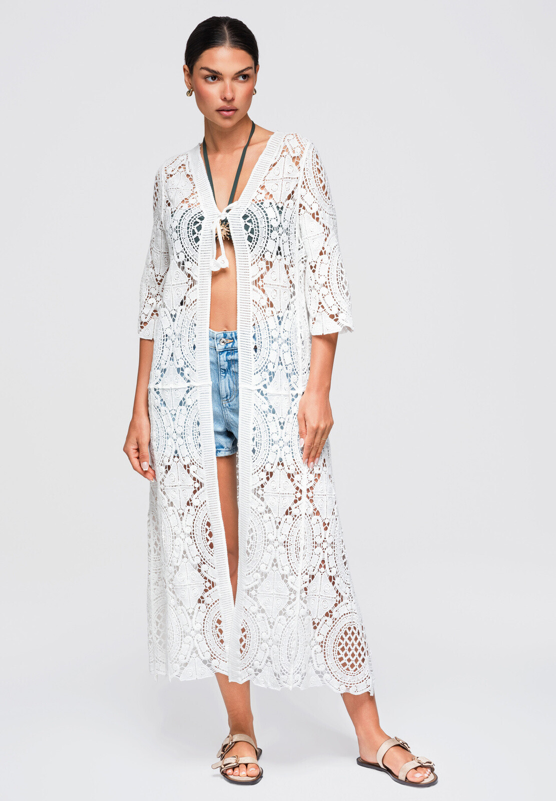 Dámské dlouhé kimono Ombre