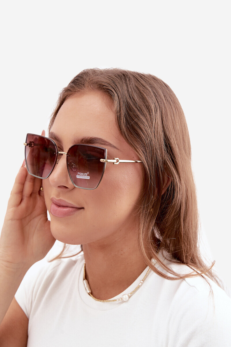 Dámské bezrámové brýle Cat Eye UV 400
