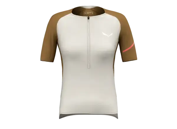 Salewa Vento AM HZT dámský dres krátký rukáv Oatmeal vel. 44/38/M