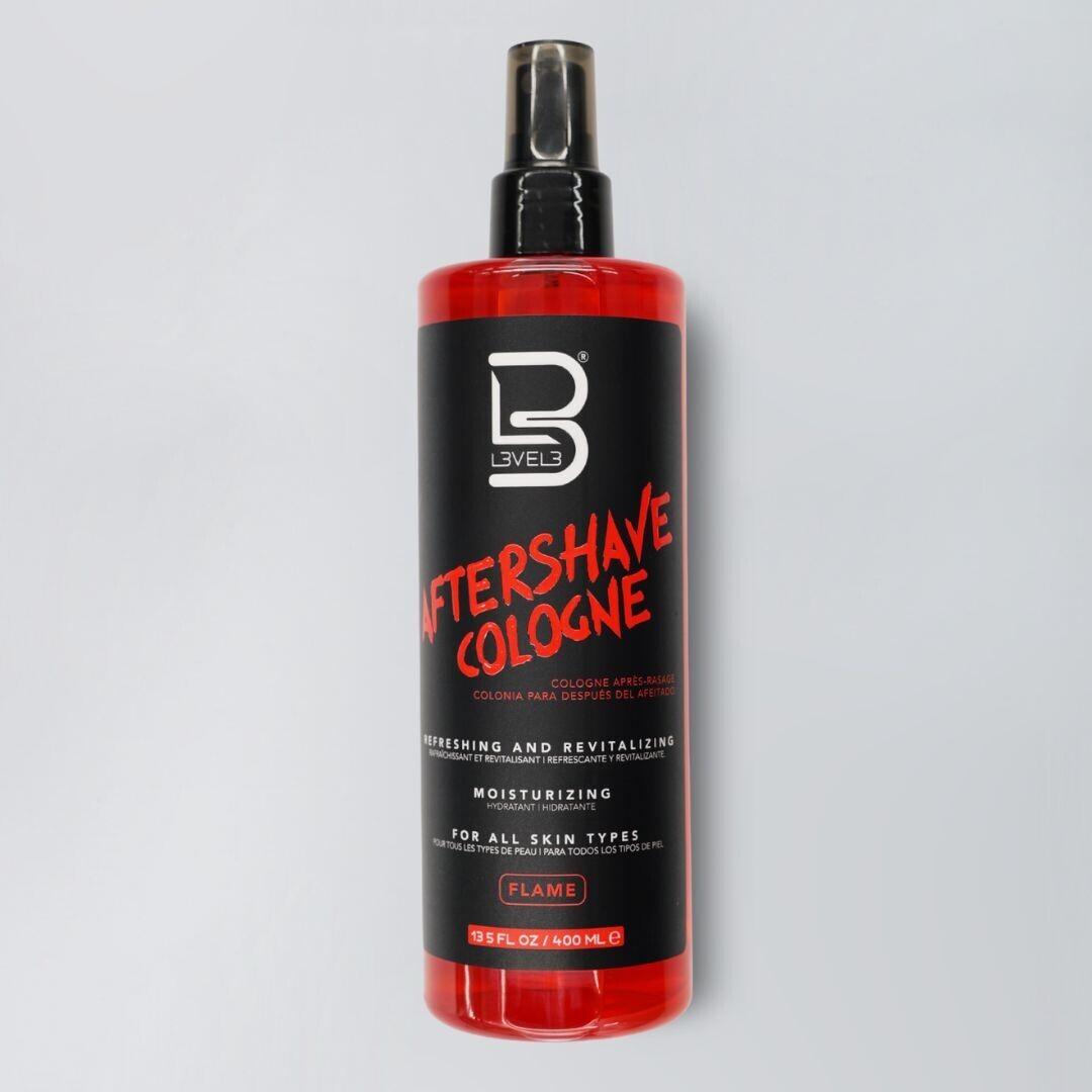 L3VEL3 AfterShave Cologne - kolínská voda po holení, 400 ml FLAME