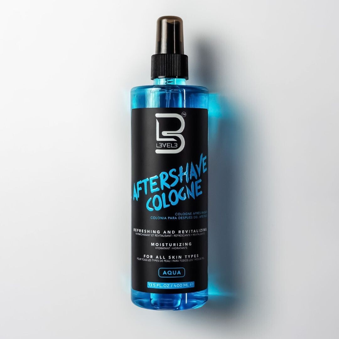L3VEL3 AfterShave Cologne - kolínská voda po holení, 400 ml AQUA