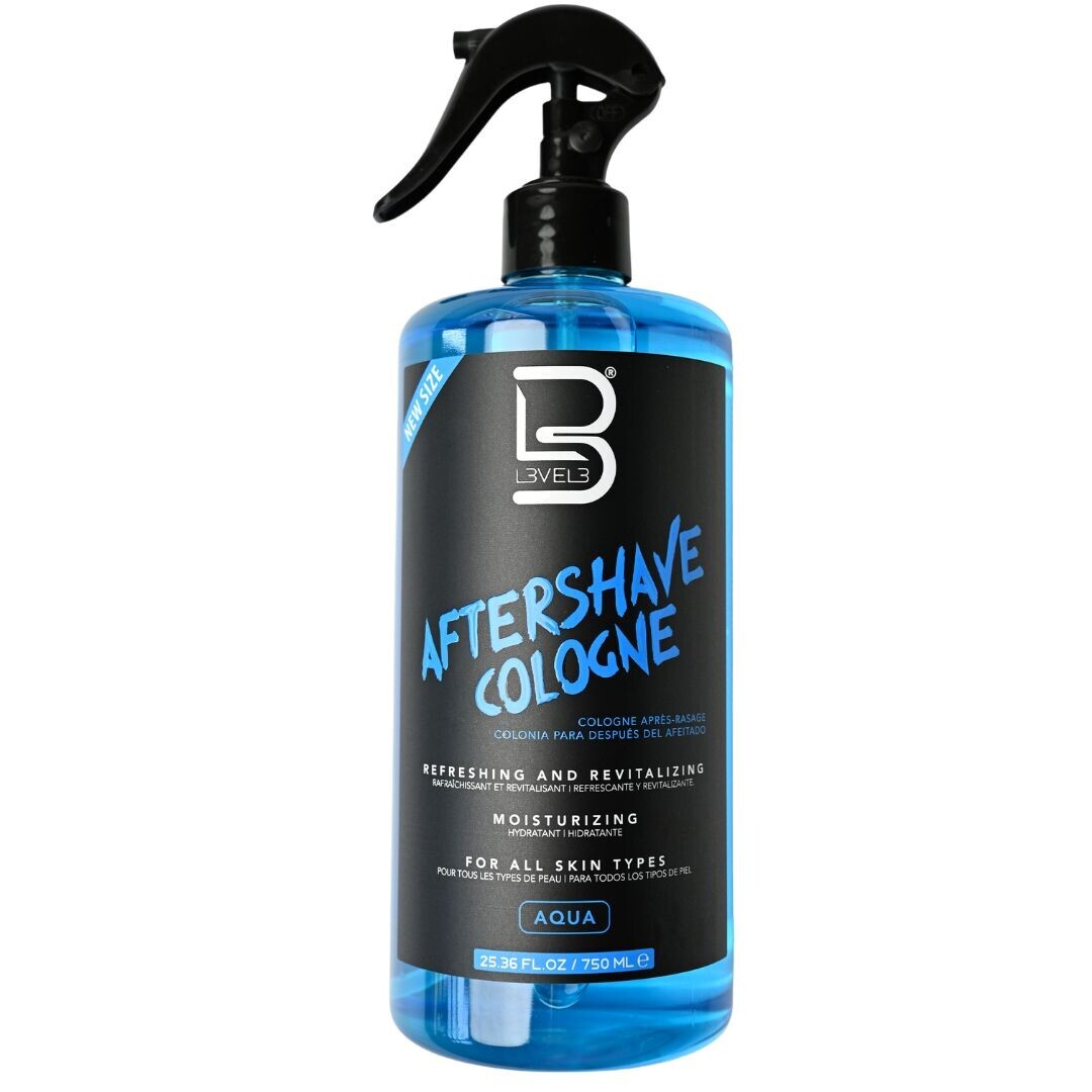 SALON SIZE: L3VEL3 AfterShave Cologne - voda po holení AQUA - salonní velikost, 750 ml