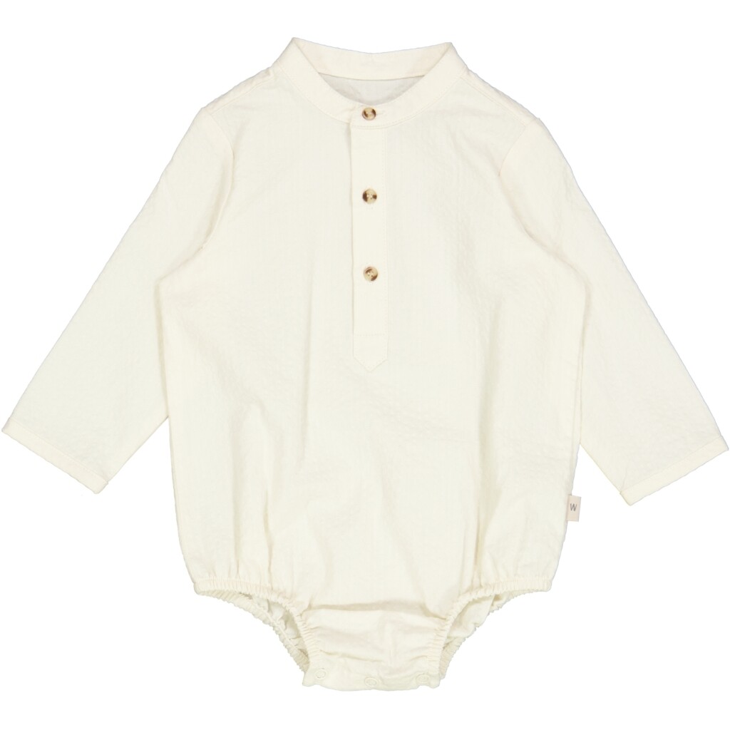 Wheat kojenecké body s dlouhým rukávem Victor 6980 - eggshell Velikost: 74