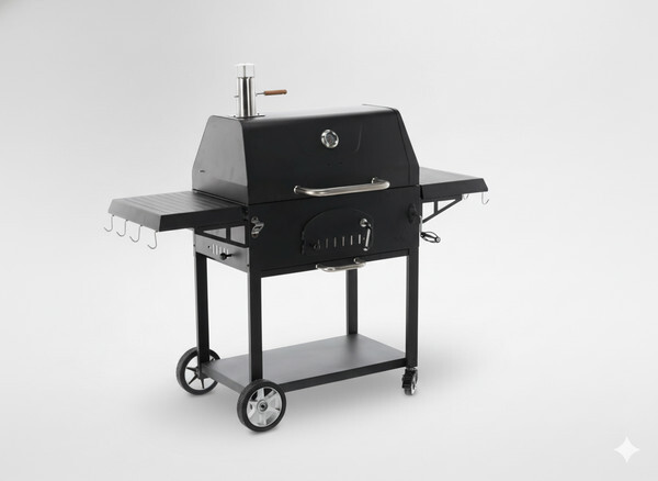 Zahradní gril VULCANO černý BBQ5221